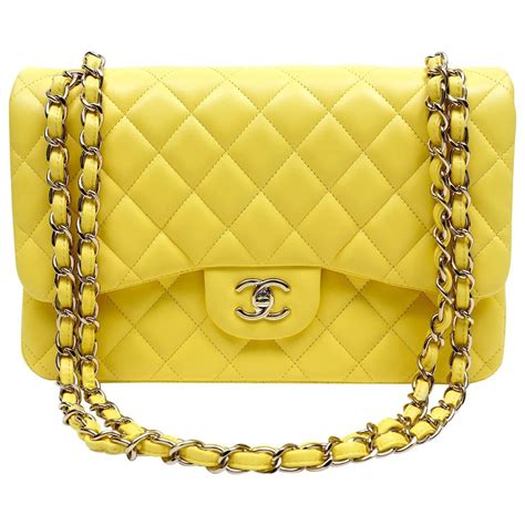 chanel yellow purse